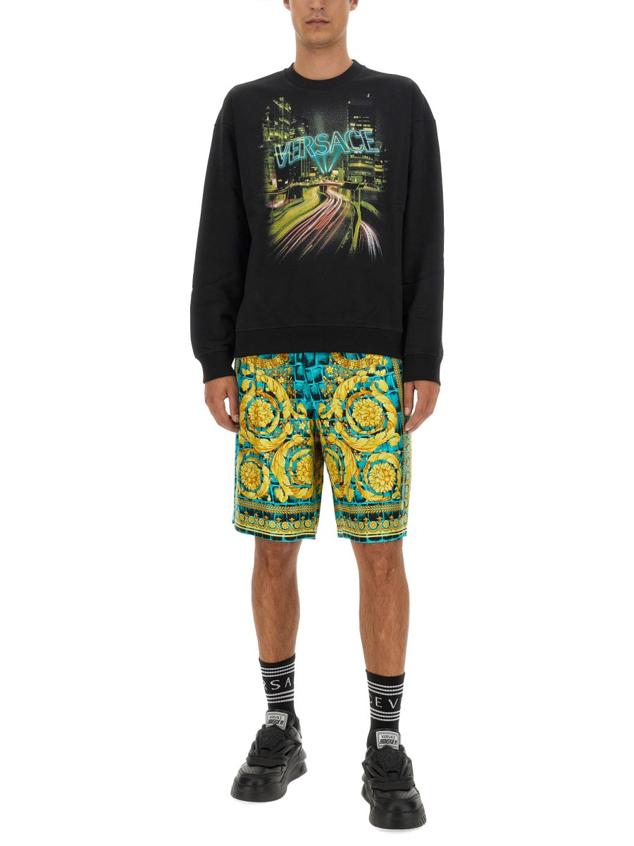 Versace Men Sweatshirt With Logo