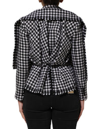 Dolce & Gabbana Dolce & Gabbana Multicolor Wool Monochrome Patterned Women's Jacket