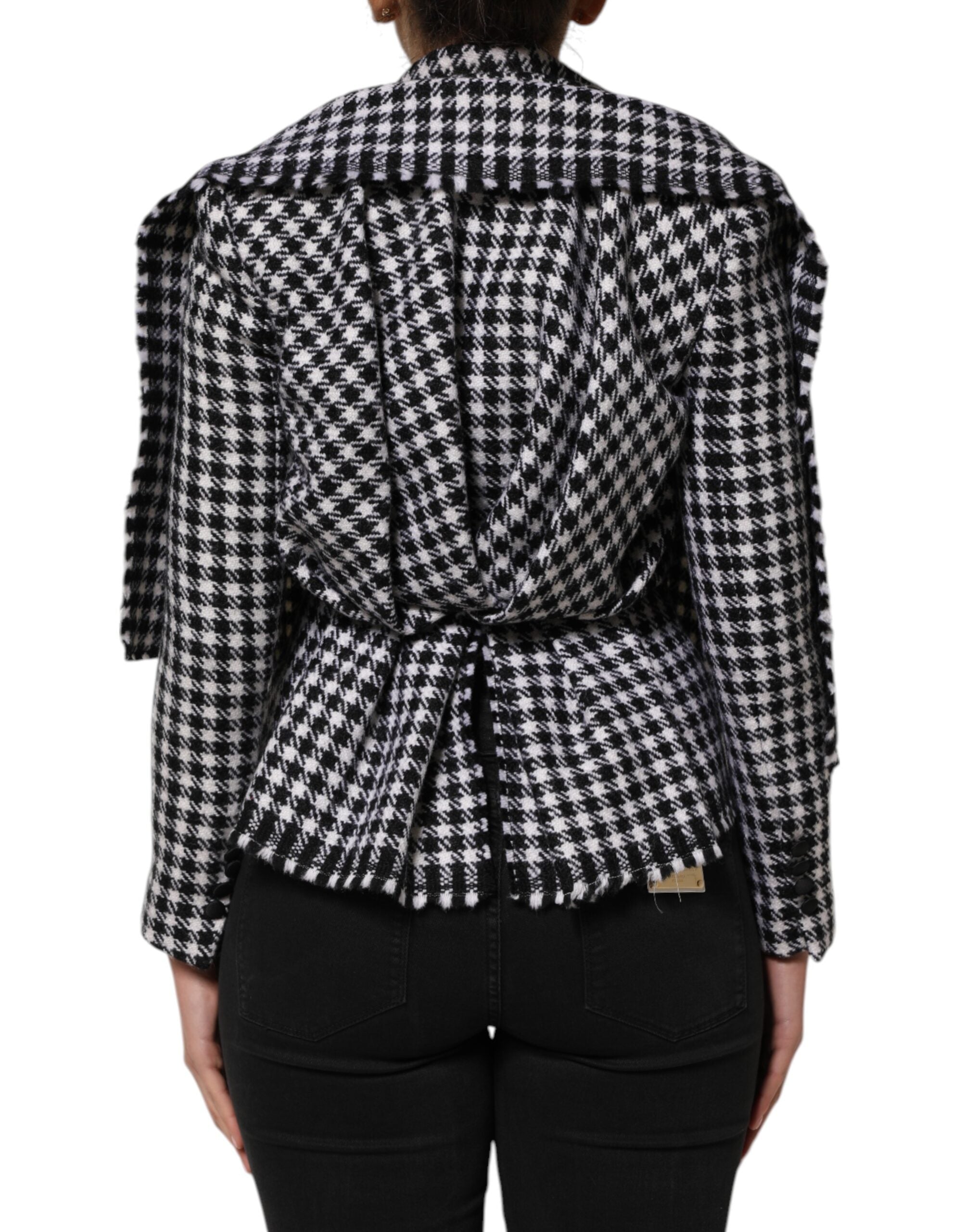 Dolce & Gabbana Dolce & Gabbana Multicolor Wool Monochrome Patterned Women's Jacket