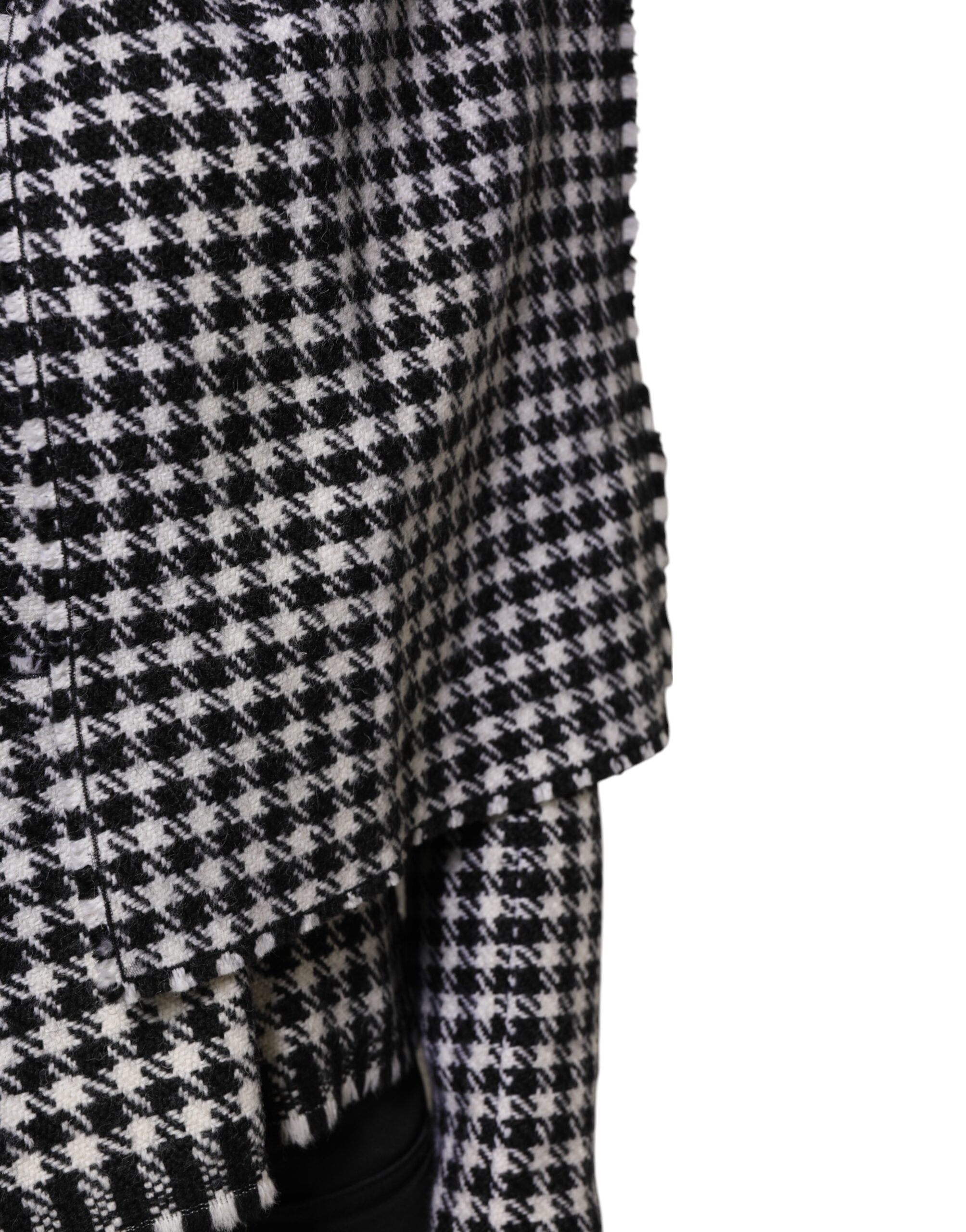 Dolce & Gabbana Dolce & Gabbana Multicolor Wool Monochrome Patterned Women's Jacket