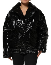 Dolce & Gabbana Dolce & Gabbana Black Polyester Quilted Puffer Coat Women's Jacket