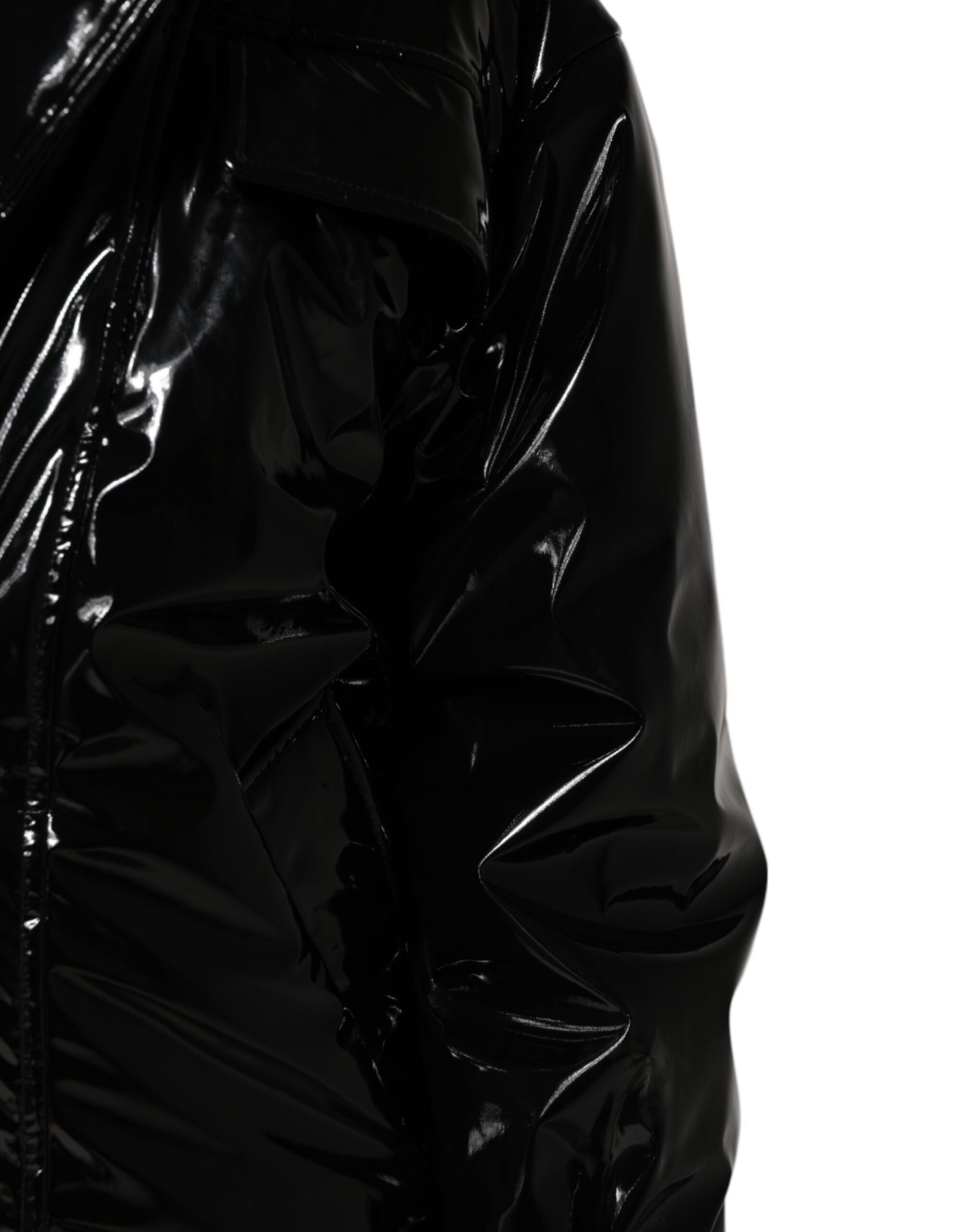 Dolce & Gabbana Dolce & Gabbana Black Polyester Quilted Puffer Coat Women's Jacket