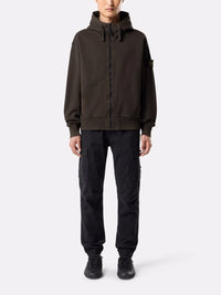 Stone Island Men Organic Cotton Fleece Hoodie Sweatshirt