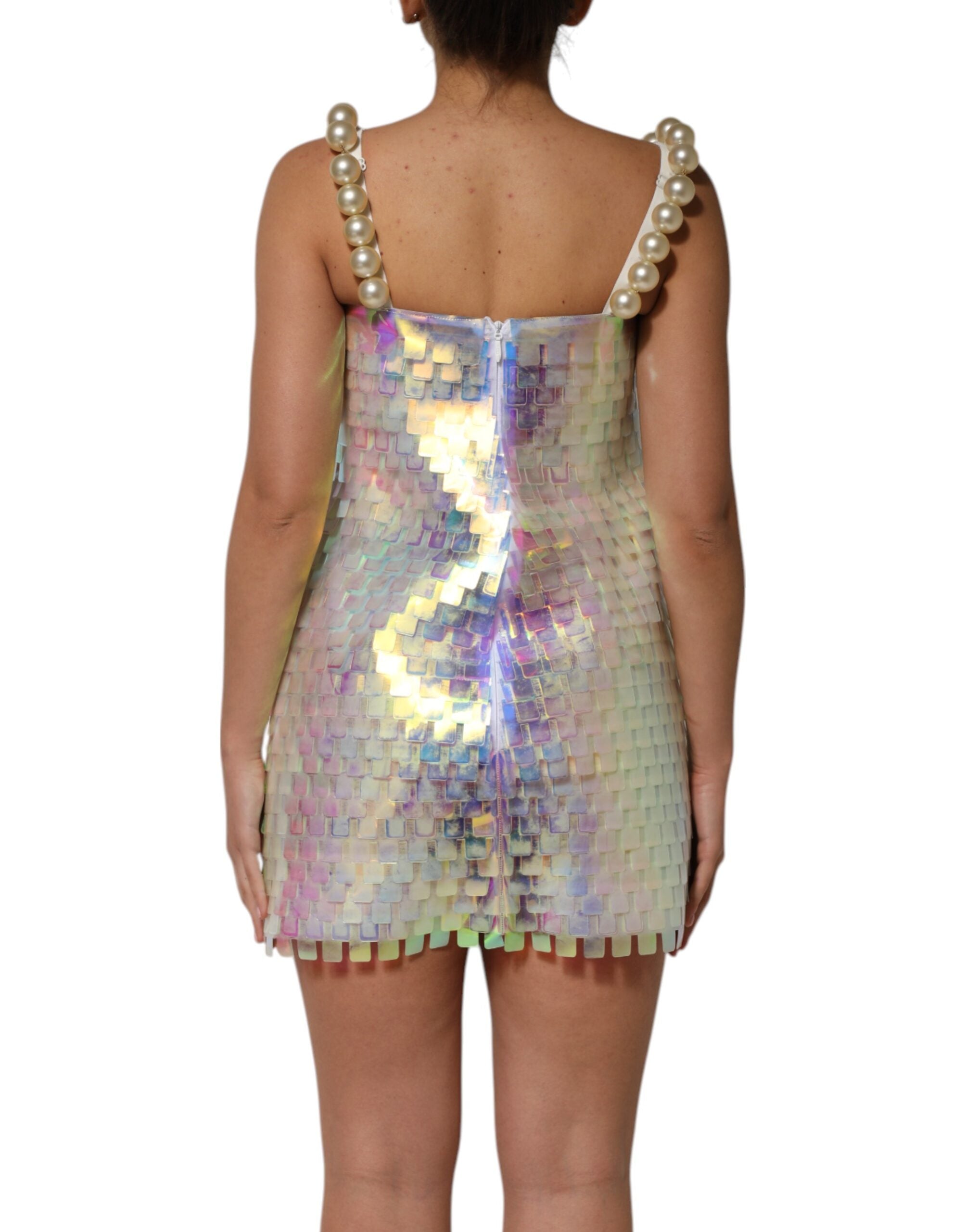 holographic sequin dress Silver Holographic Sequin Drape Shirt Party Dress