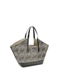 MARNI Marni Women Raffia Effect Fabric Tote Bag