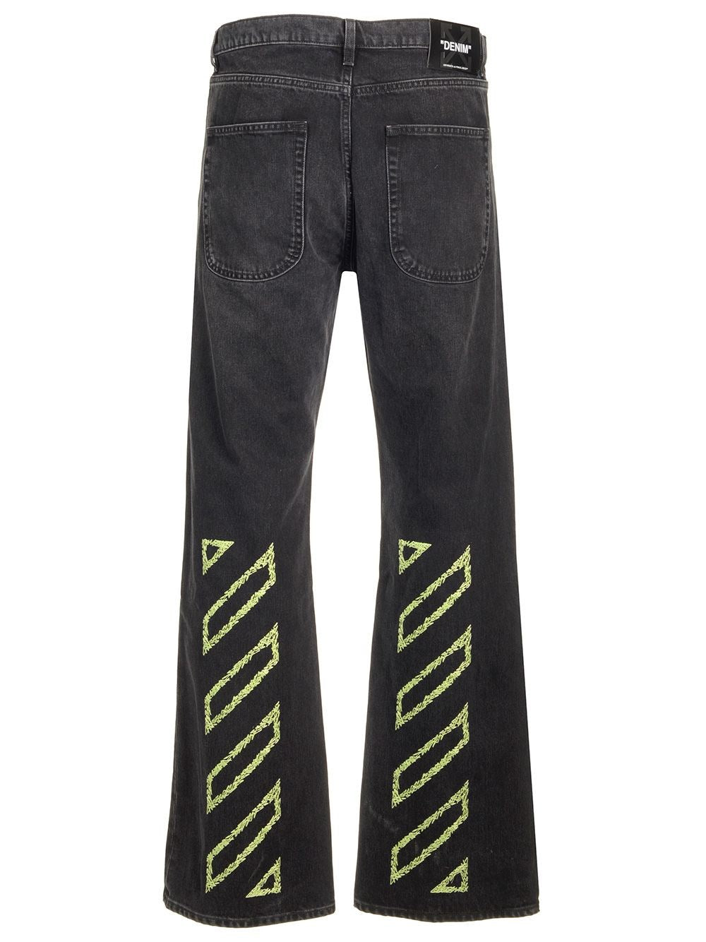 Off-White Men Relaxed Fit "Diag" Jeans