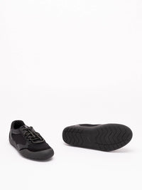 Prada Prada Men Speedrock Leather And Mesh Fabric Sneakers