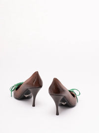 Prada Women Antiqued Leather Pumps