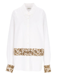 Dries Van Noten Dries Van Noten Women Shirt With Floral Embroidered Applications