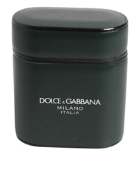 Dolce & Gabbana Dolce & Gabbana Black Leather Logo Print Flip Holder Men Airpods Men's Case