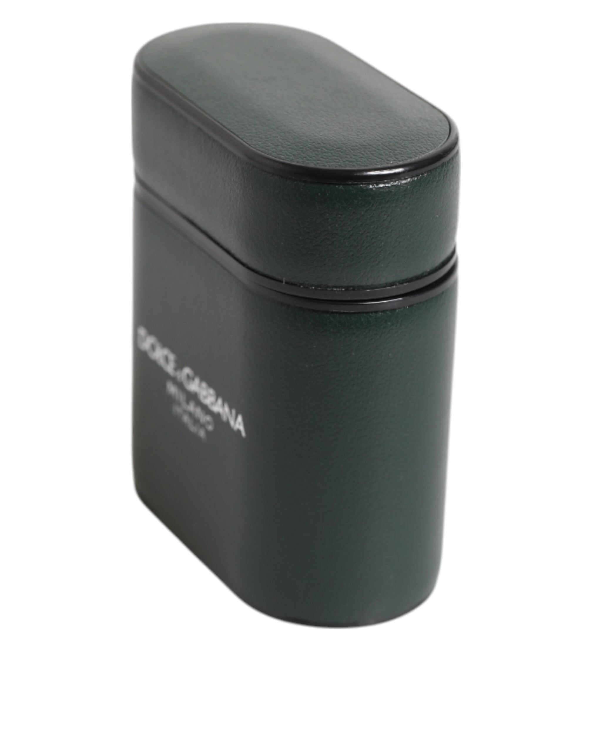 Dolce & Gabbana Dolce & Gabbana Black Leather Logo Print Flip Holder Men Airpods Men's Case