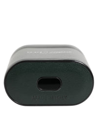 Dolce & Gabbana Dolce & Gabbana Black Leather Logo Print Flip Holder Men Airpods Men's Case