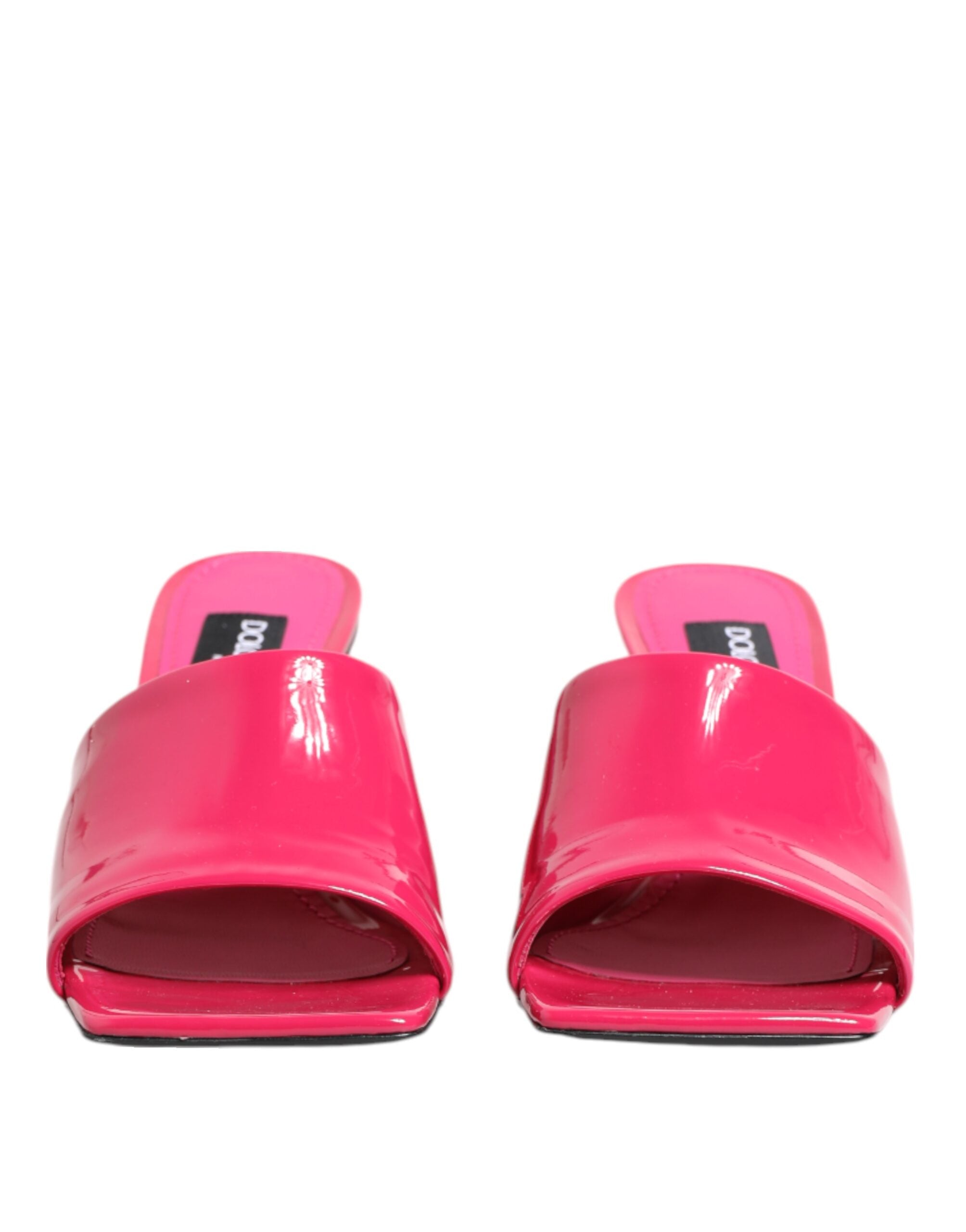 Dolce & Gabbana Dolce & Gabbana Pink Open Toe Block Heel Mules Sandals Women's Shoes