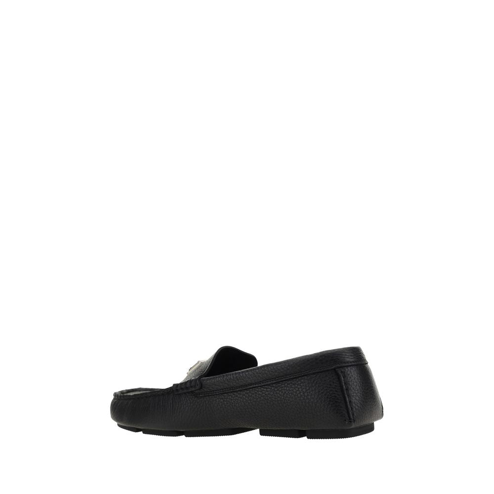 Dolce & Gabbana Dolce & Gabbana Black Calf Leather Bos Taurus Slip-On Men's Loafers