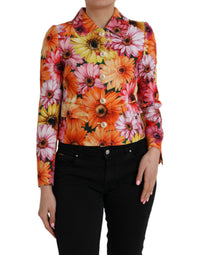 Dolce & Gabbana Dolce & Gabbana Multicolor Daisy Print Floral Fantasy Women's Jacket