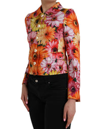 Dolce & Gabbana Dolce & Gabbana Multicolor Daisy Print Floral Fantasy Women's Jacket