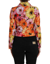 Dolce & Gabbana Dolce & Gabbana Multicolor Daisy Print Floral Fantasy Women's Jacket
