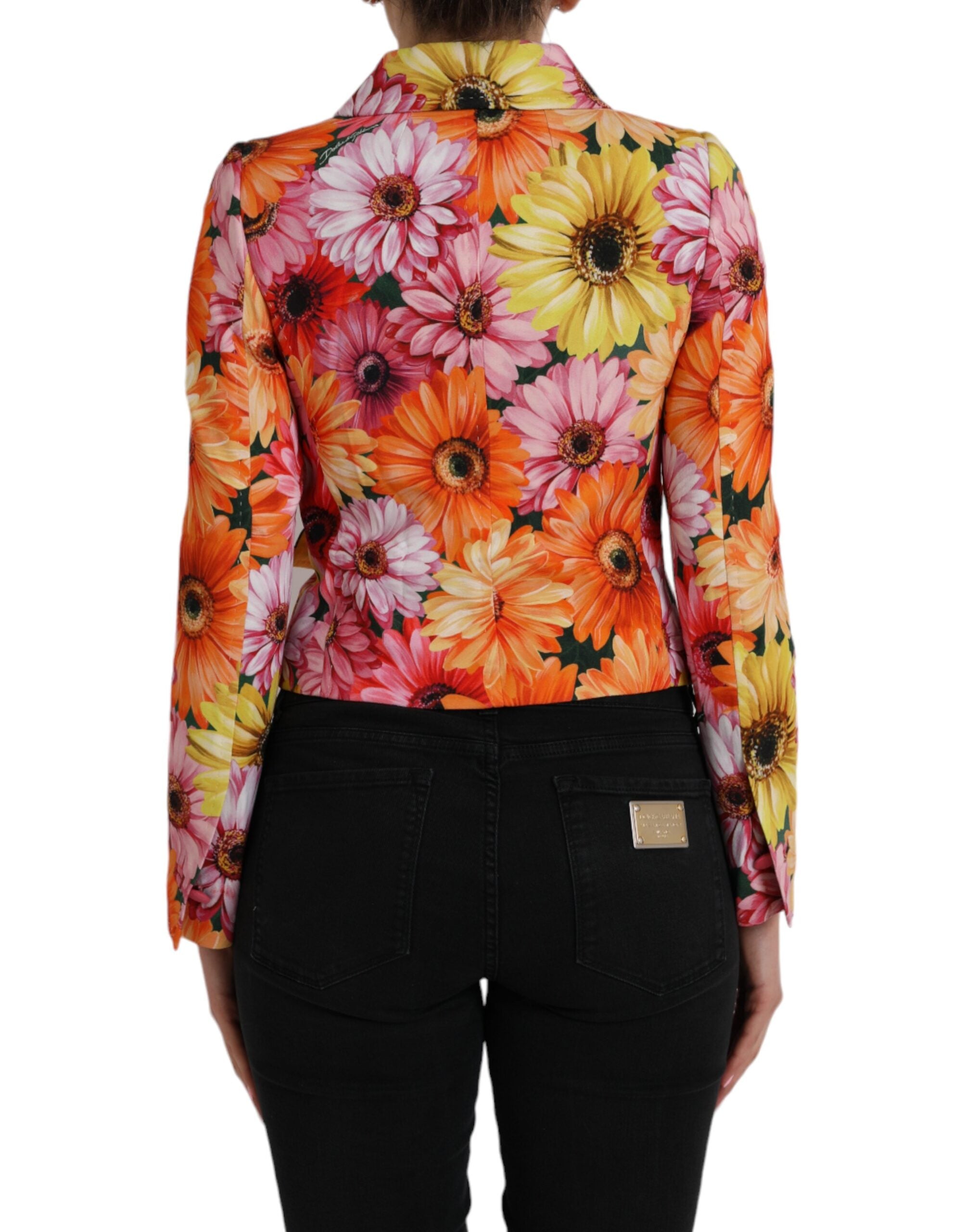 Dolce & Gabbana Dolce & Gabbana Multicolor Daisy Print Floral Fantasy Women's Jacket