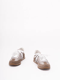 Brunello Cucinelli Women Lamé Calfskin And Suede Runners