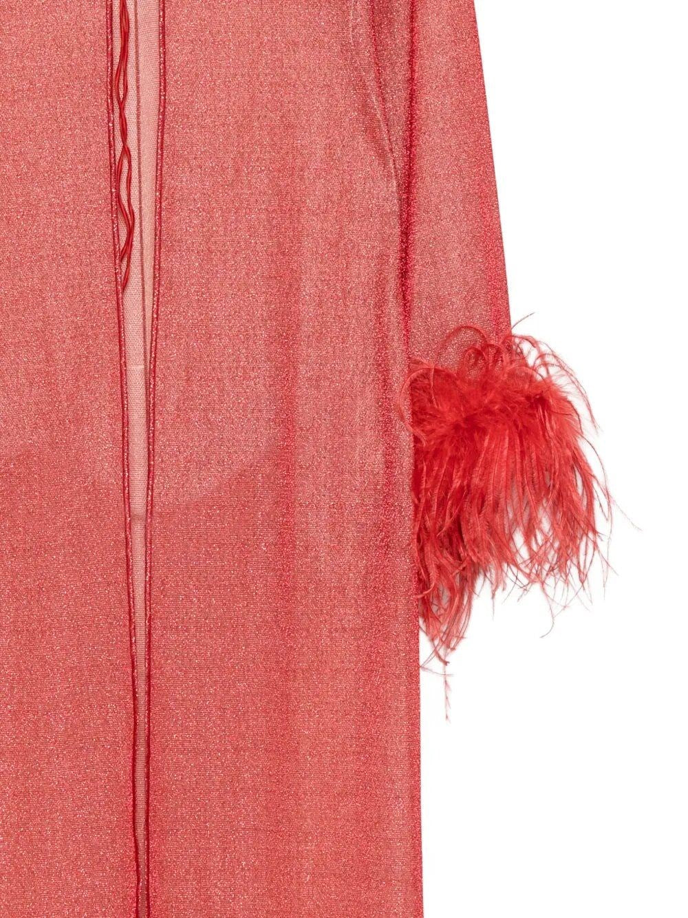 Oseree Women Lumière Plumage Long Kaftan