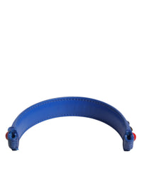 Dolce & Gabbana Dolce & Gabbana Blue Embellished Leather Bag Handle Women Shoulder Women's Strap
