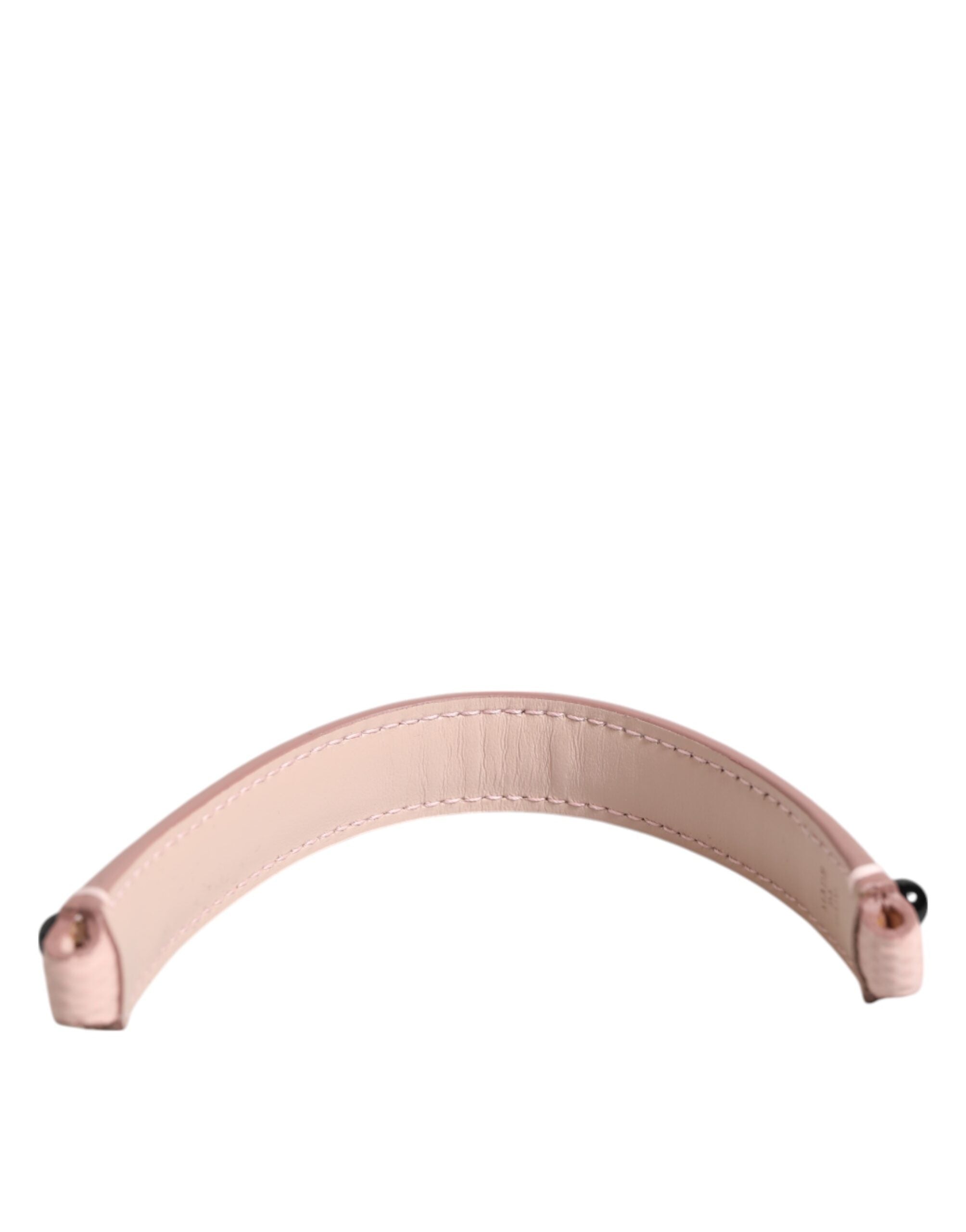 Dolce & Gabbana Dolce & Gabbana Light Pink Embellished Leather Bag Handle  Shoulder Women's Strap