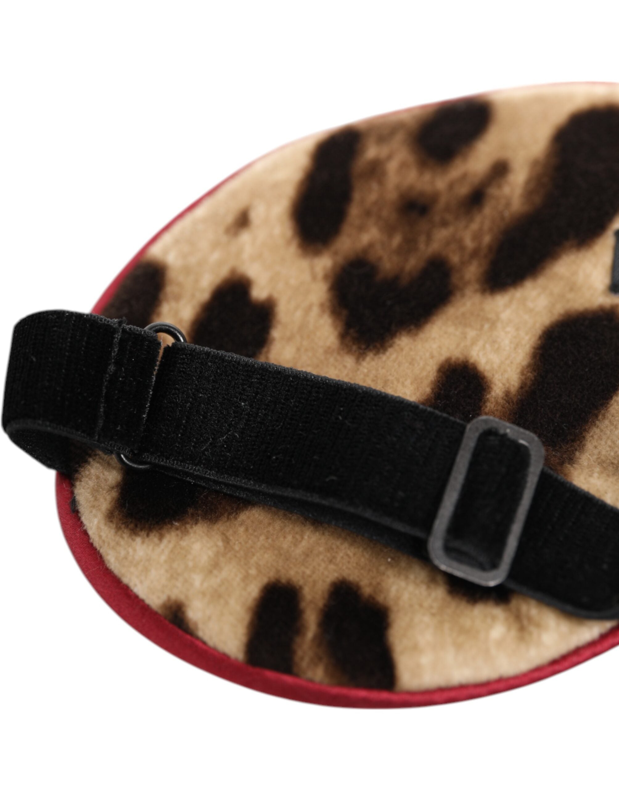 Dolce & Gabbana Brown Leopard Print Silk Women Accessory Sleep Eye Women's Mask