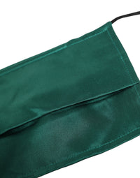 Dolce & Gabbana Dolce & Gabbana Green Silk Pleated Elastic Ear Strap Face  Mask
