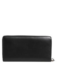 Dolce & Gabbana Dolce & Gabbana Black Brown Exotic Leather Men Continental Clutch Men's Wallet