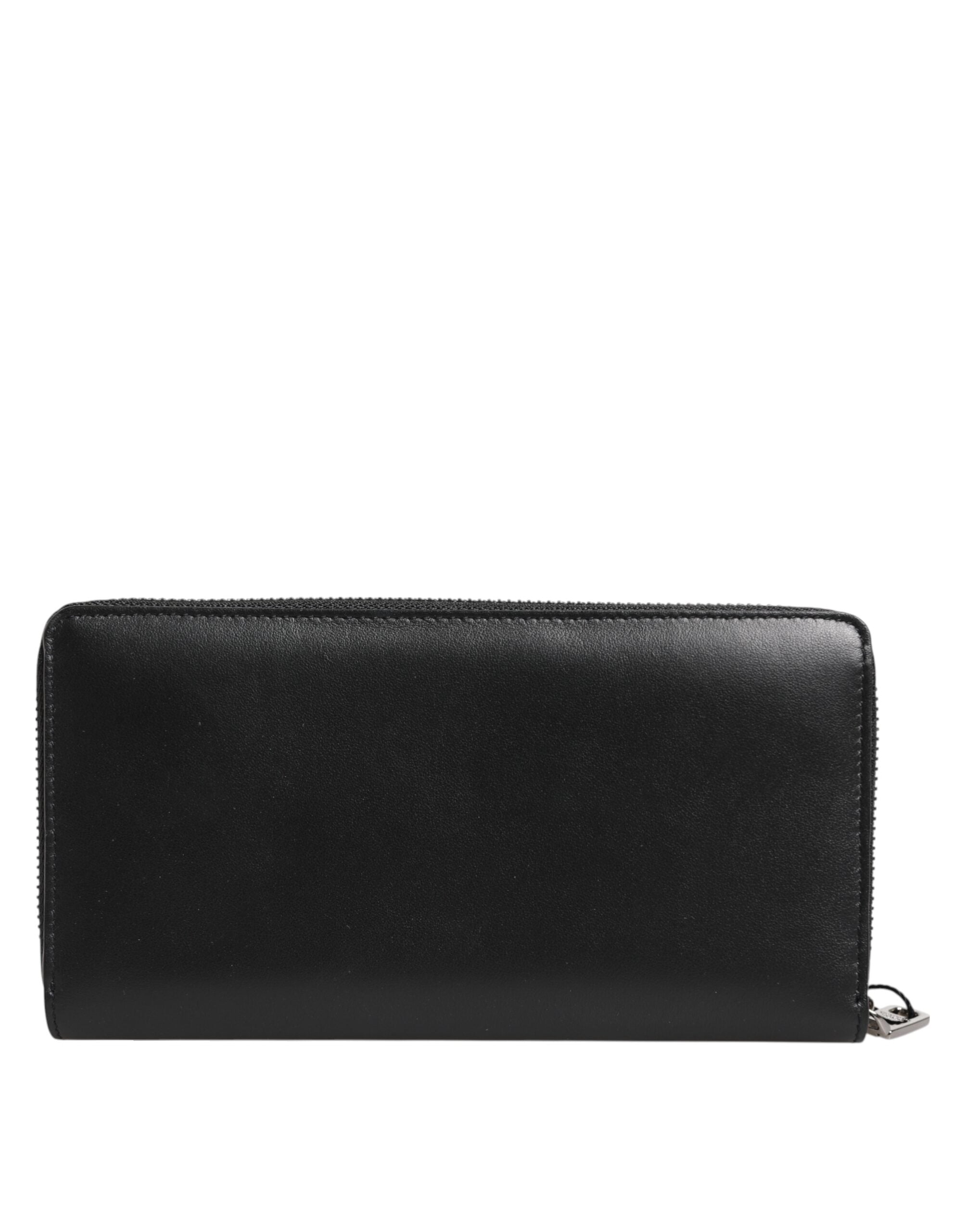 Dolce & Gabbana Dolce & Gabbana Black Brown Exotic Leather Men Continental Clutch Men's Wallet