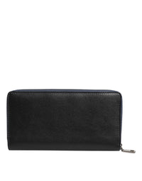 Dolce & Gabbana Dolce & Gabbana Black Blue Exotic Leather Men Continental Clutch Men's Wallet