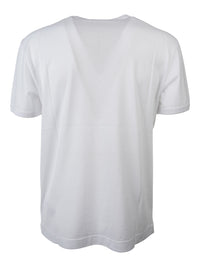 Dolce & Gabbana Men Cotton Jersey T-Shirt With Lurex Embroidery