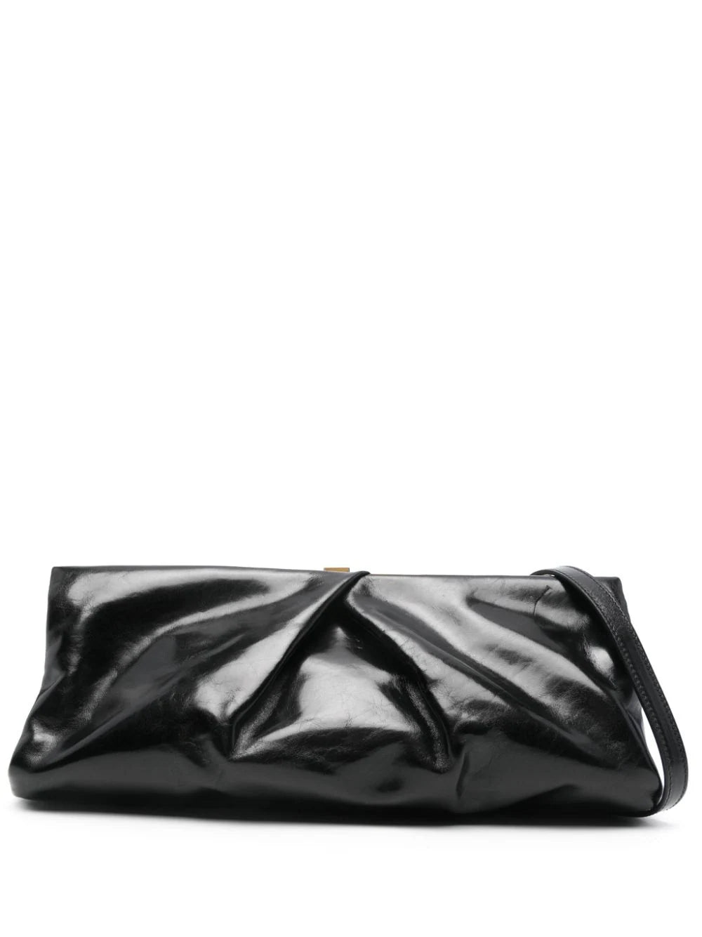 DRIES VAN NOTEN Dries Van Noten Women Large Leather Clutch Bag, With Detachable Adjustable Shoulder Strap.