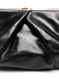 DRIES VAN NOTEN Dries Van Noten Women Large Leather Clutch Bag, With Detachable Adjustable Shoulder Strap.