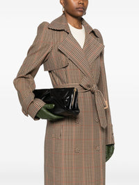 DRIES VAN NOTEN Dries Van Noten Women Large Leather Clutch Bag, With Detachable Adjustable Shoulder Strap.