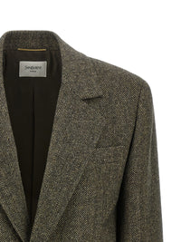 Saint Laurent Women Herringbone Blazer