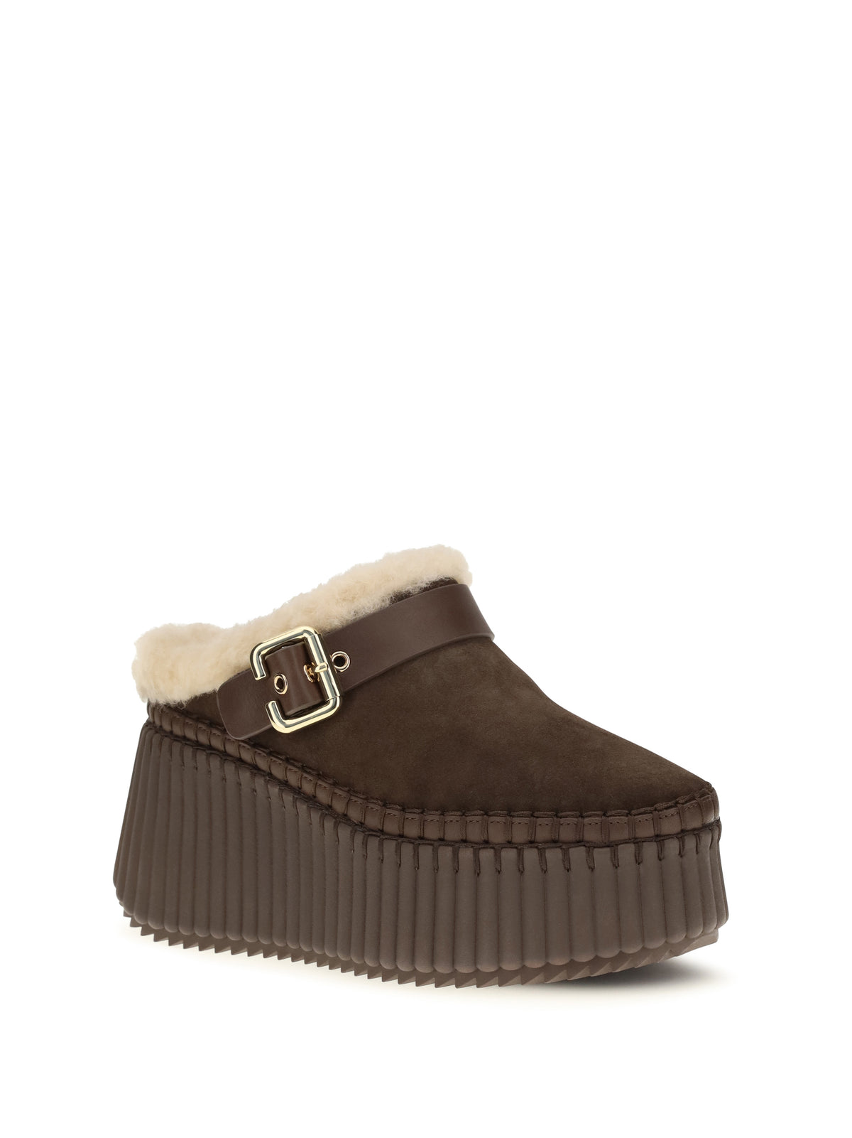 Chloé Women Nama Wedge Mules
