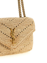 SAINT LAURENT Saint Laurent Women Small Loulou Raffia Bag