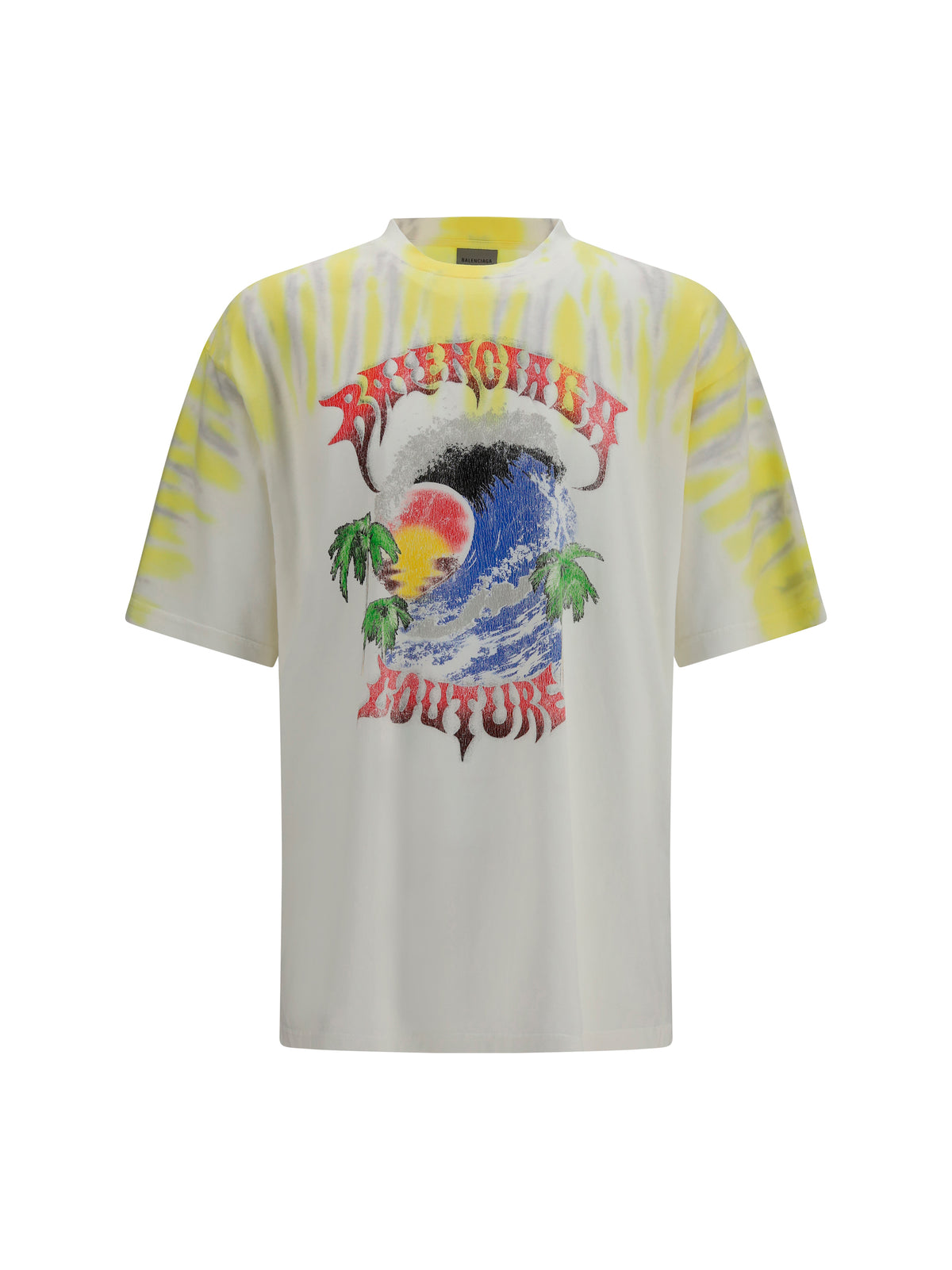 BALENCIAGA Balenciaga Men Extreme Tie Dye T-Shirt