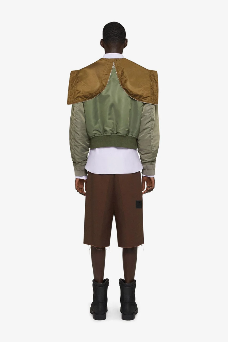 Givenchy Pleated Extra Large Chino Short_Brown
