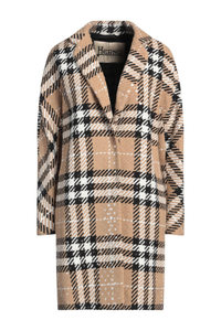 Herno Sequined Plaid Coat