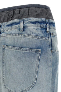 Maison Margiela Women Slits Denim Skirt