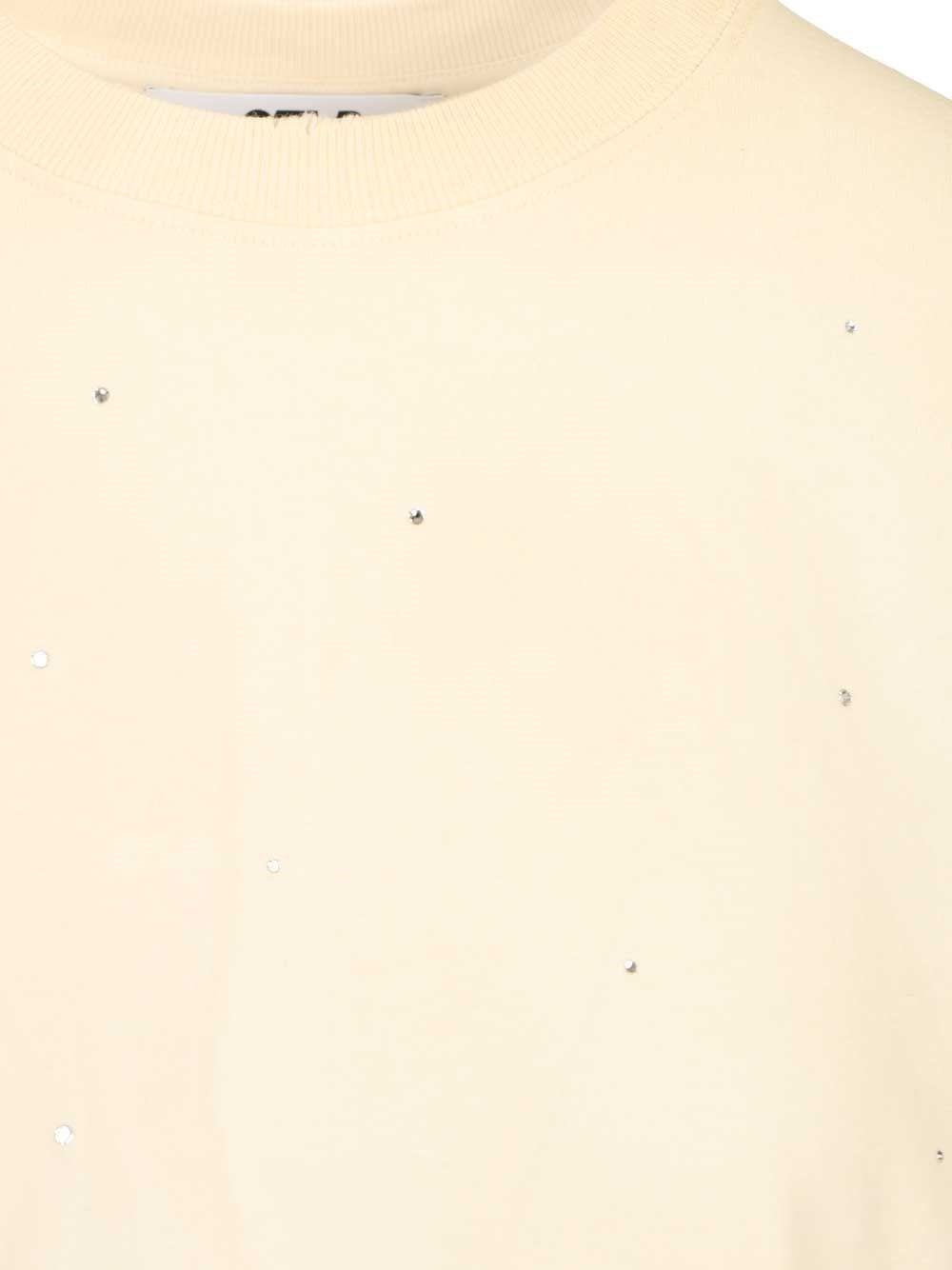 Golden Goose Women T-Shirt With All-Over Crystals