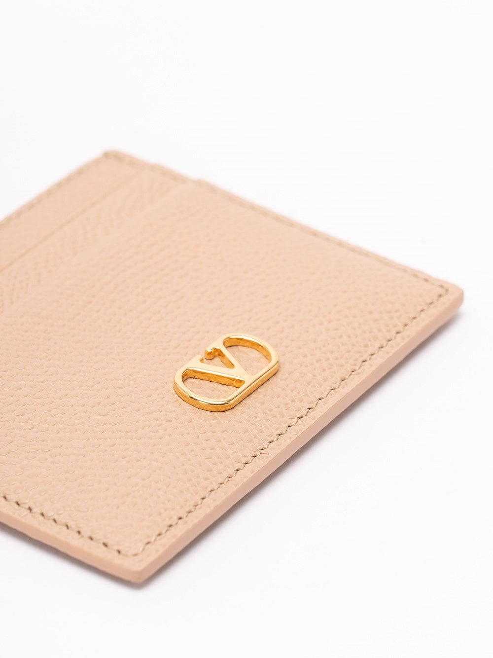 Valentino Garavani Women Vlogo Signature Grainy Calfskin Card Holder