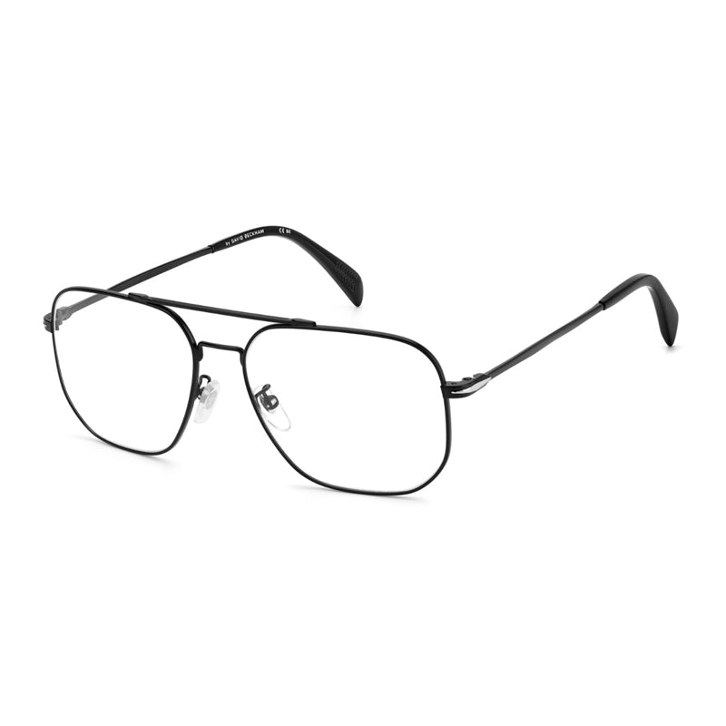 David Beckham David Beckham Eyeglasses Square Full Rim, Gold Frame and Clear Demo Lenses Lens DB10960J5G00