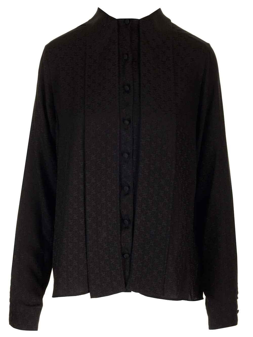 Palm Angels Women Monogram Silk Blouse
