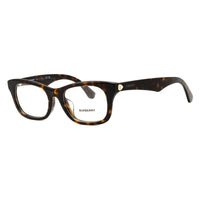 Burberry Eyeglasses Rectangle Full Rim, Black Frame and Clear Demo Lenses Lens BE2422F3001