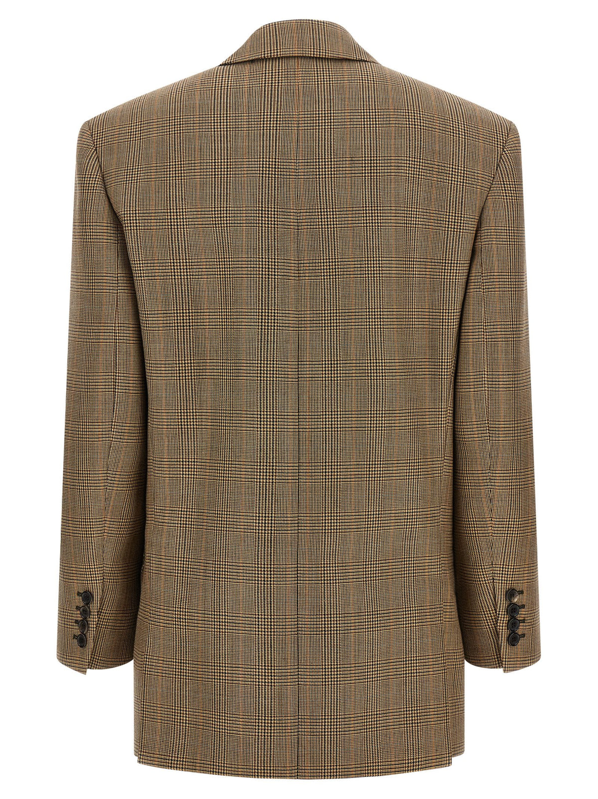 Saint Laurent Women Prince Of Wales Houndstooth Blazer