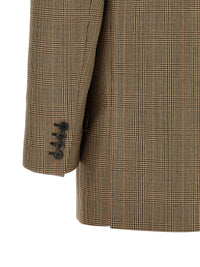 Saint Laurent Women Prince Of Wales Houndstooth Blazer