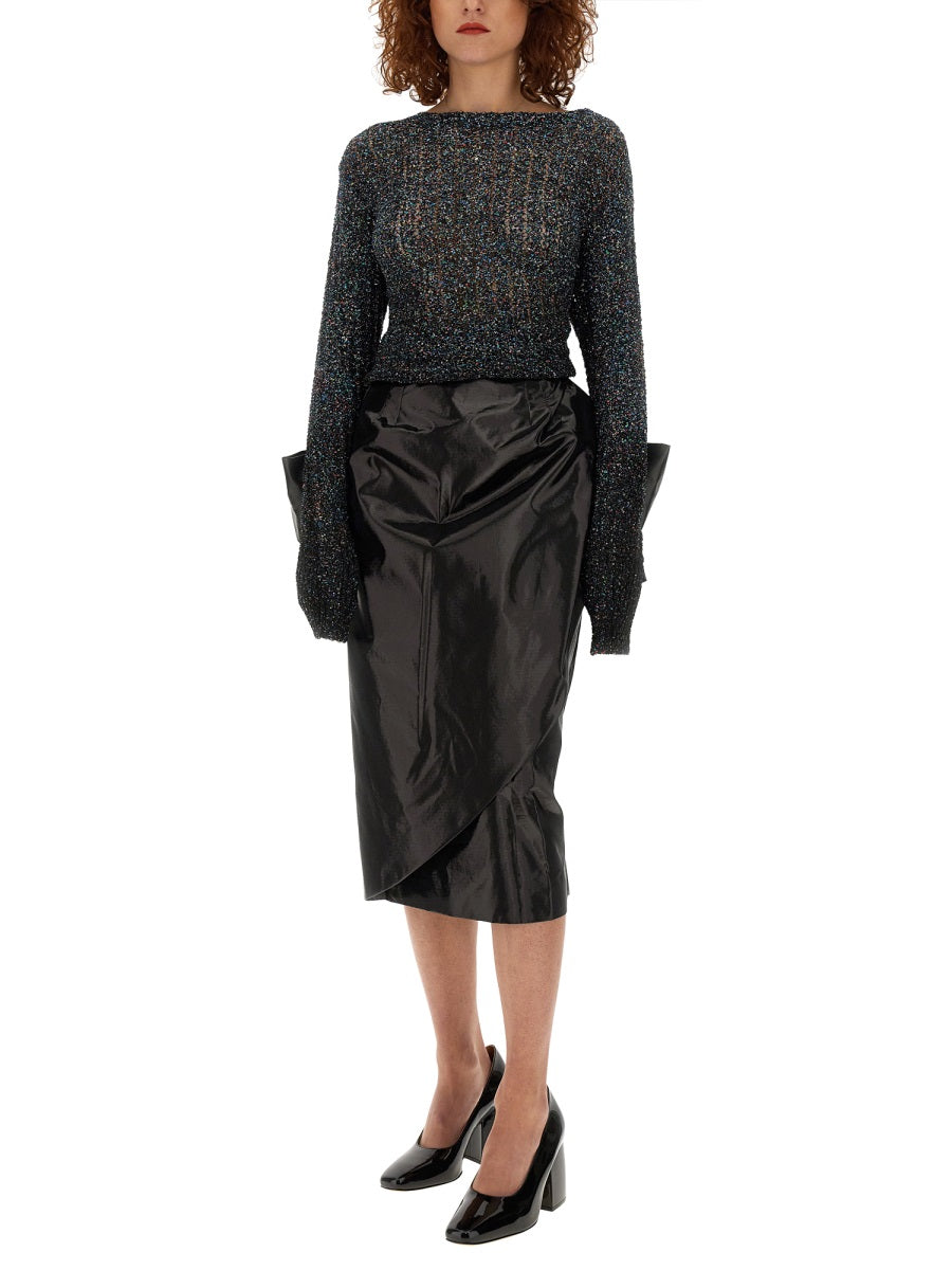 Maison Margiela Women Skirt With Bow